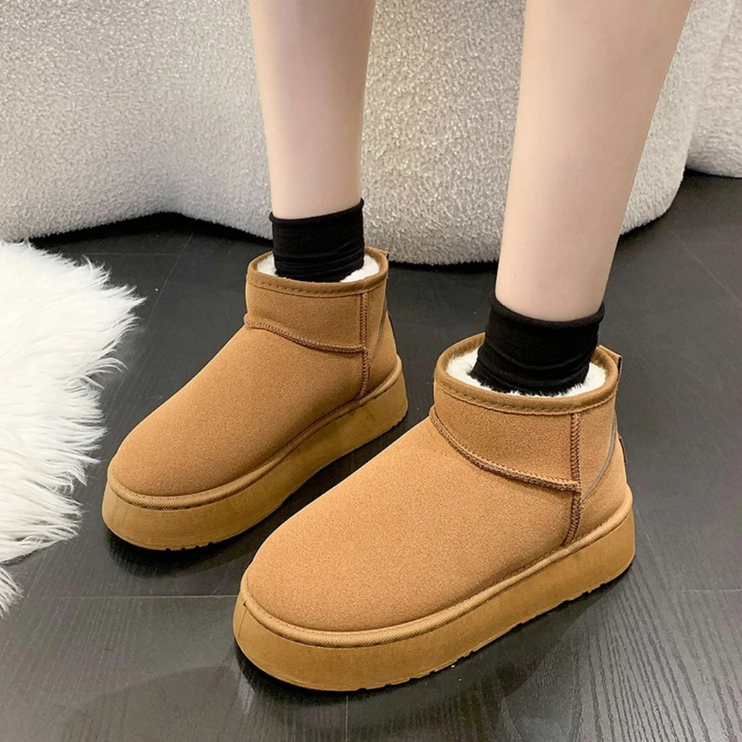 Arctic Plush Corduroy Boots