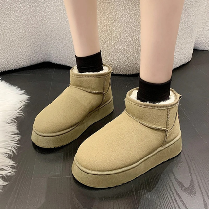 Arctic Plush Corduroy Boots