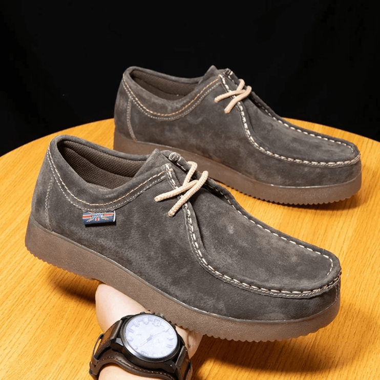 YEAE Men's Genuine Leather Casual Shoes