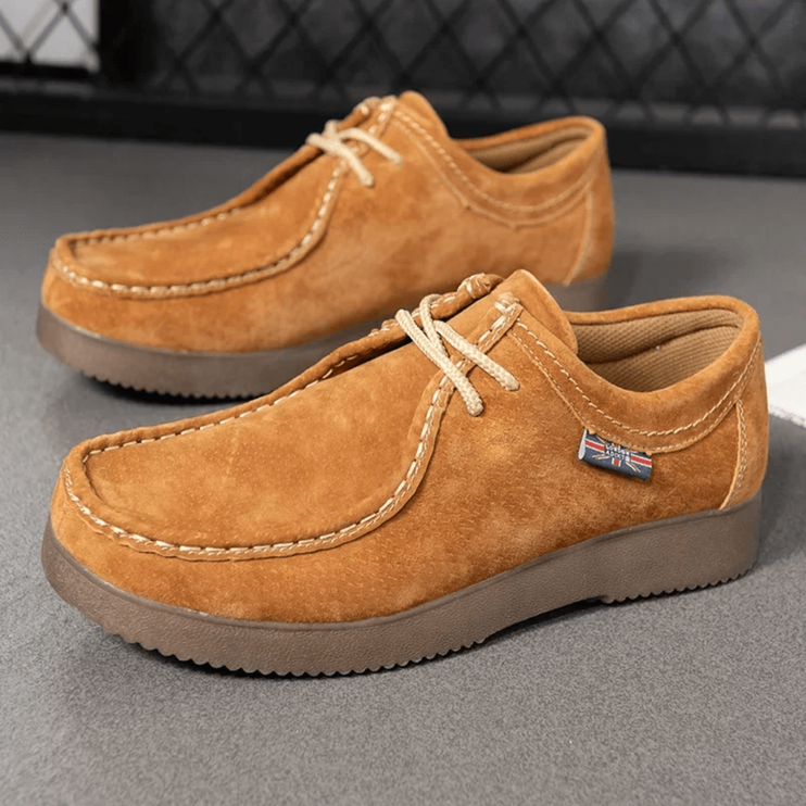 YEAE Men's Genuine Leather Casual Shoes