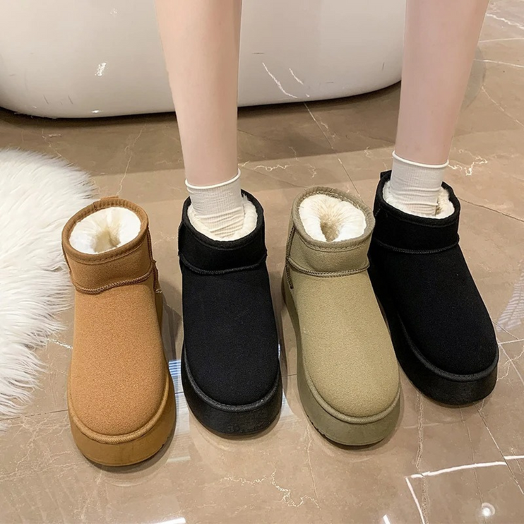 Arctic Plush Corduroy Boots