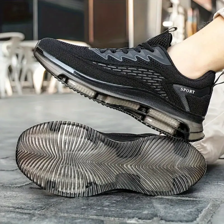 EliteStride Striped Performance Sneaker