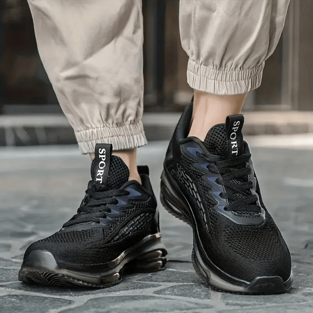 EliteStride Striped Performance Sneaker - Nexnovas