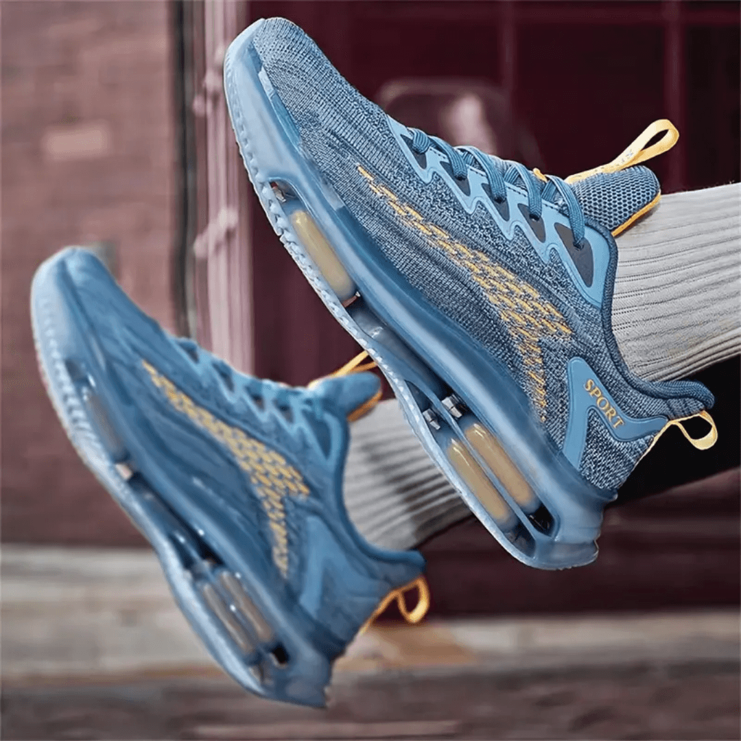 EliteStride Striped Performance Sneaker - Nexnovas