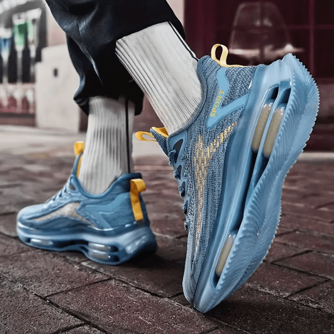 EliteStride Striped Performance Sneaker - Nexnovas