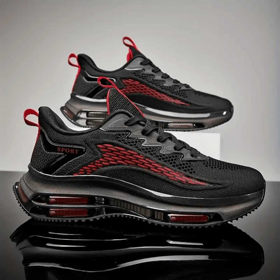 EliteStride Striped Performance Sneaker - Nexnovas