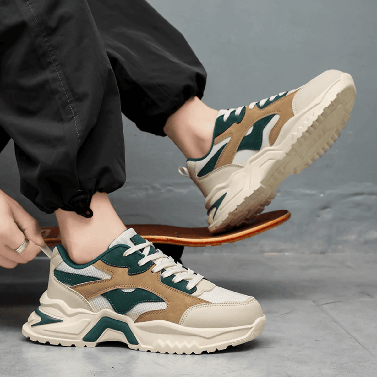 JRJL Patchwork Casual Sneakers - Nexnovas