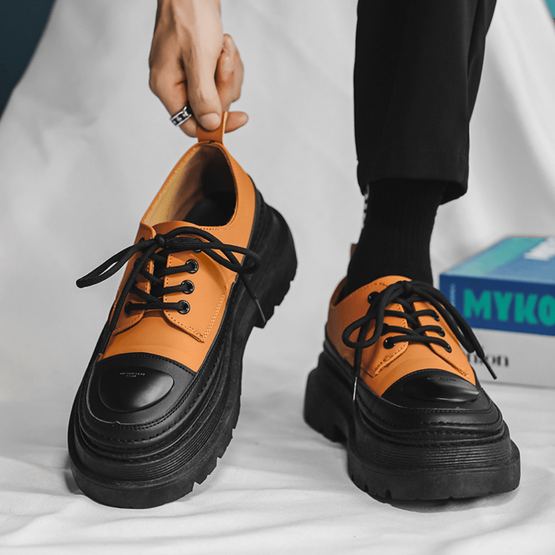 SIASCOLE Men's Mixed Color Ankle Boots - Nexnovas